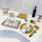 Personalized Kiddush Cup/Wine Bottle Tray (Gold)