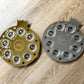 Personalized Rimon Simanim Plate- Gold Mirror Acrylic