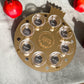 Personalized Rimon Simanim Plate- Gold Mirror Acrylic
