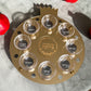Personalized Rimon Simanim Plate- Gold Mirror Acrylic