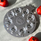 Personalized Rimon Simanim Plate- Silver Mirror Acrylic