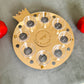 Personalized Rimon Simanim Plate- Gold Mirror Acrylic