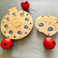 Personalized Rimon Simanim Plate- Gold Mirror Acrylic