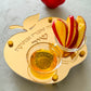 Personalized Apple & Honey Dish – Gold Mirror Acrylic