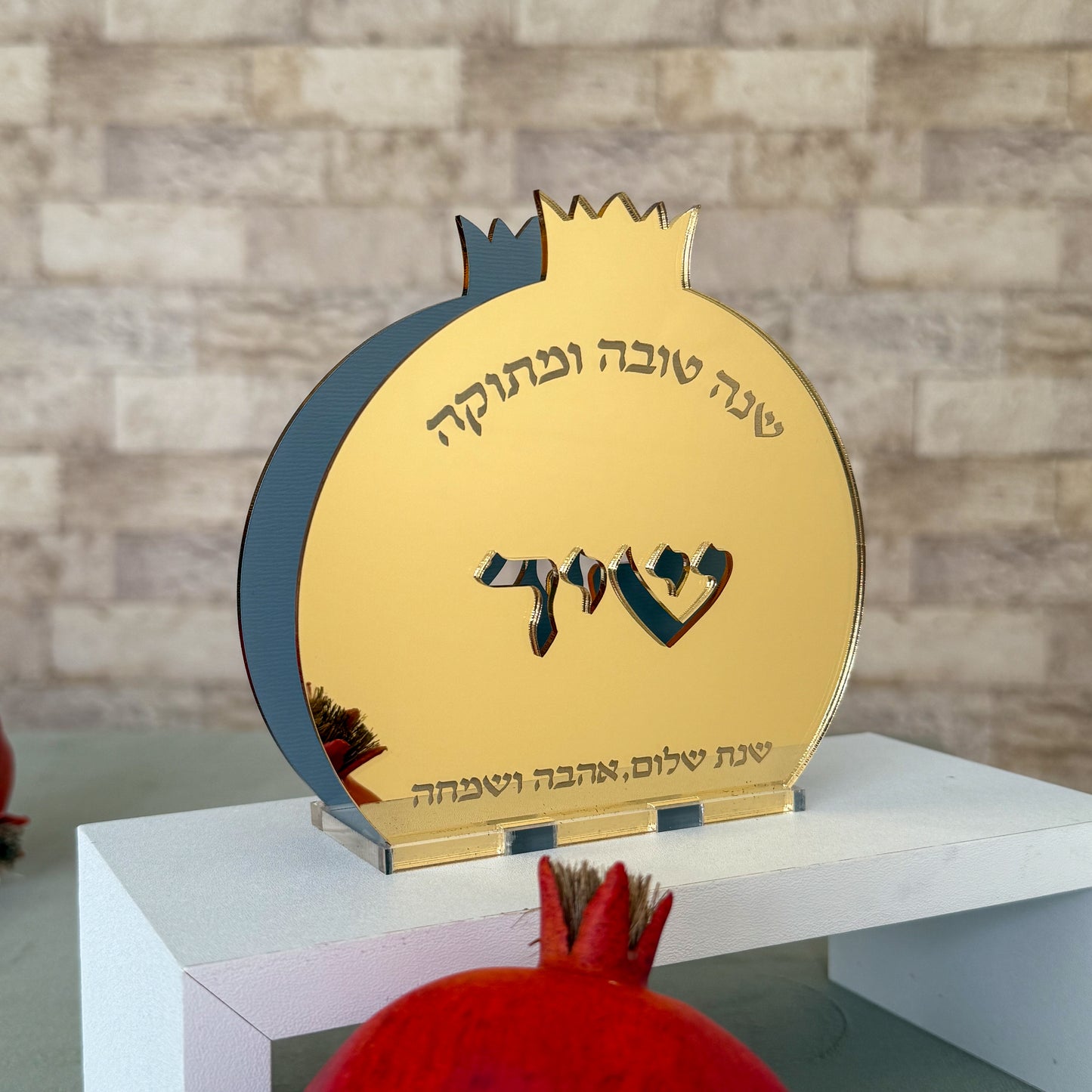 Personalized Pomegranate Napkin Holder
