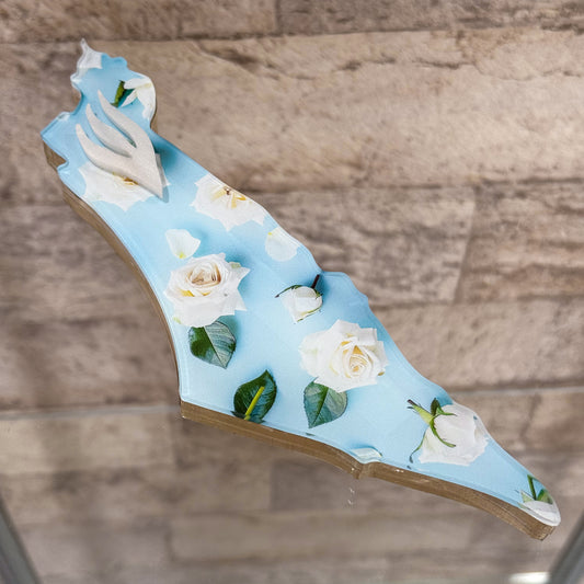 White Roses Israel Mezuzah Case