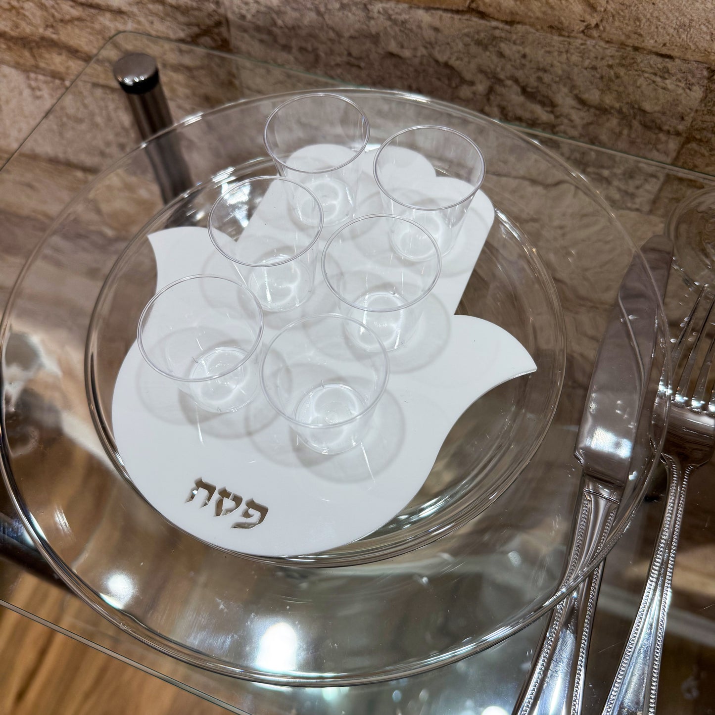Personal Hamsa-Shaped Mini Seder Plate