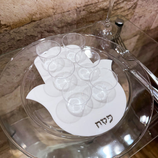 Personal Hamsa-Shaped Mini Seder Plate
