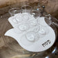 Personal Hamsa-Shaped Mini Seder Plate