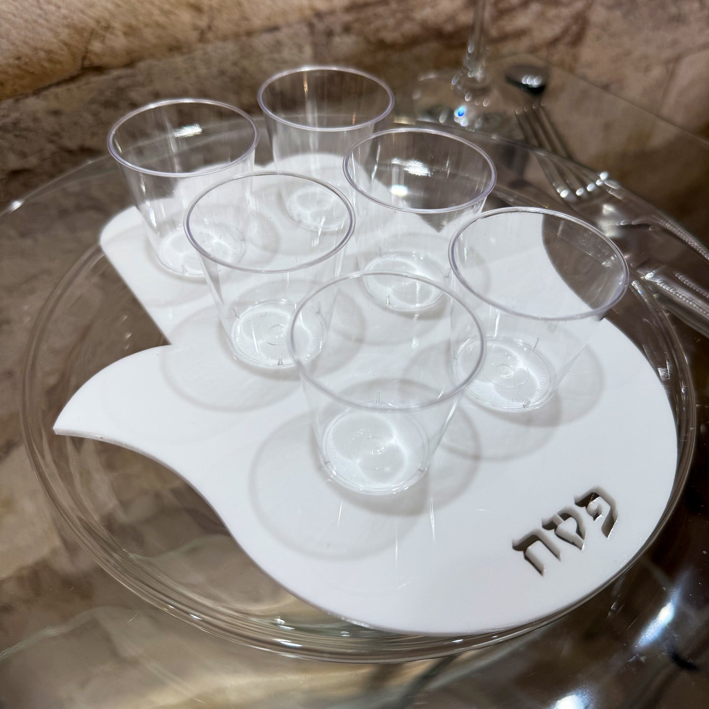 Personal Hamsa-Shaped Mini Seder Plate