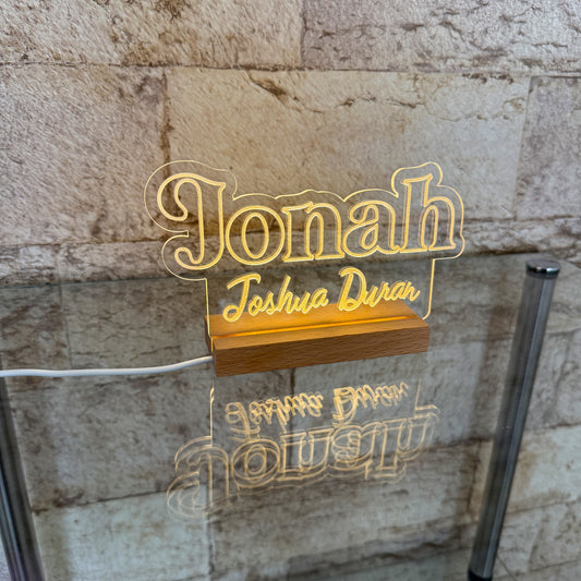 Personalized Name Acrylic Night Light