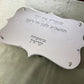 Personalized Shabbat Challah Board- Silver Hands
