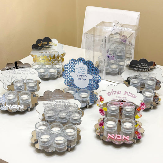 Clamshell Shabbat Candles