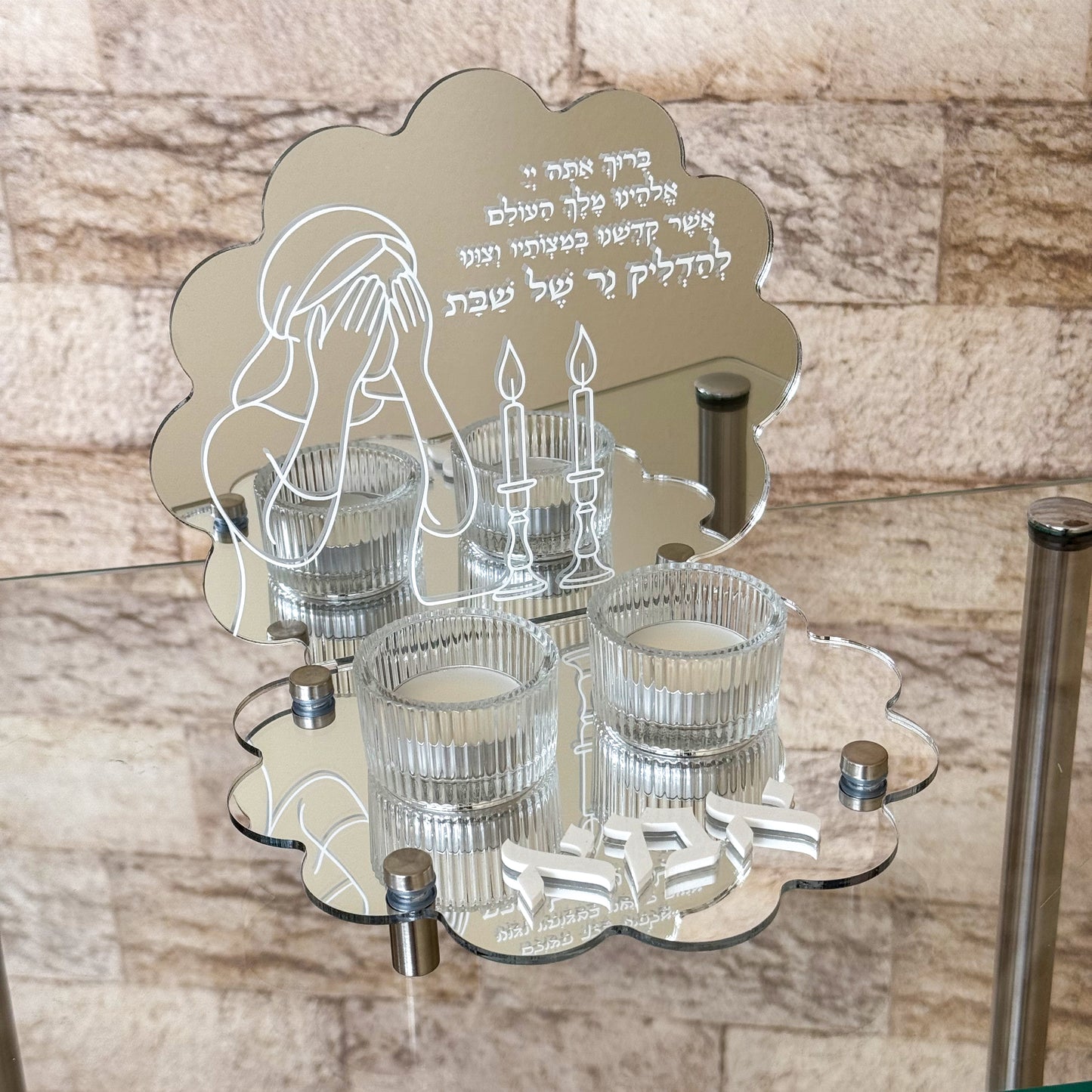 Clamshell Shabbat Candles