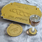 Personalized Shabbat Challah Board- Gold Mirror