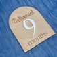 12 Personalized Arch Milestone Cards