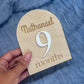12 Personalized Arch Milestone Cards