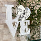 Personalized Photo LOVE Sculpture
