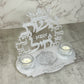 White Pearl Eshet Chayil Shabbat Candles