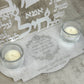 White Pearl Eshet Chayil Shabbat Candles