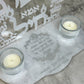 White Pearl Eshet Chayil Shabbat Candles