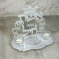 White Pearl Eshet Chayil Shabbat Candles