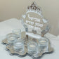 5 Candle Personalized Shabbat Candle Holder