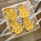 Personalized Acrylic Henna Hamsa Set
