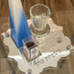 Personalized Havdalah Set- Blue Candle