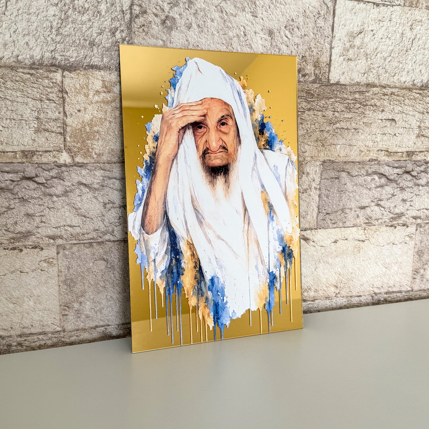 Rabbi Portrait Collection- Gold Mirror
