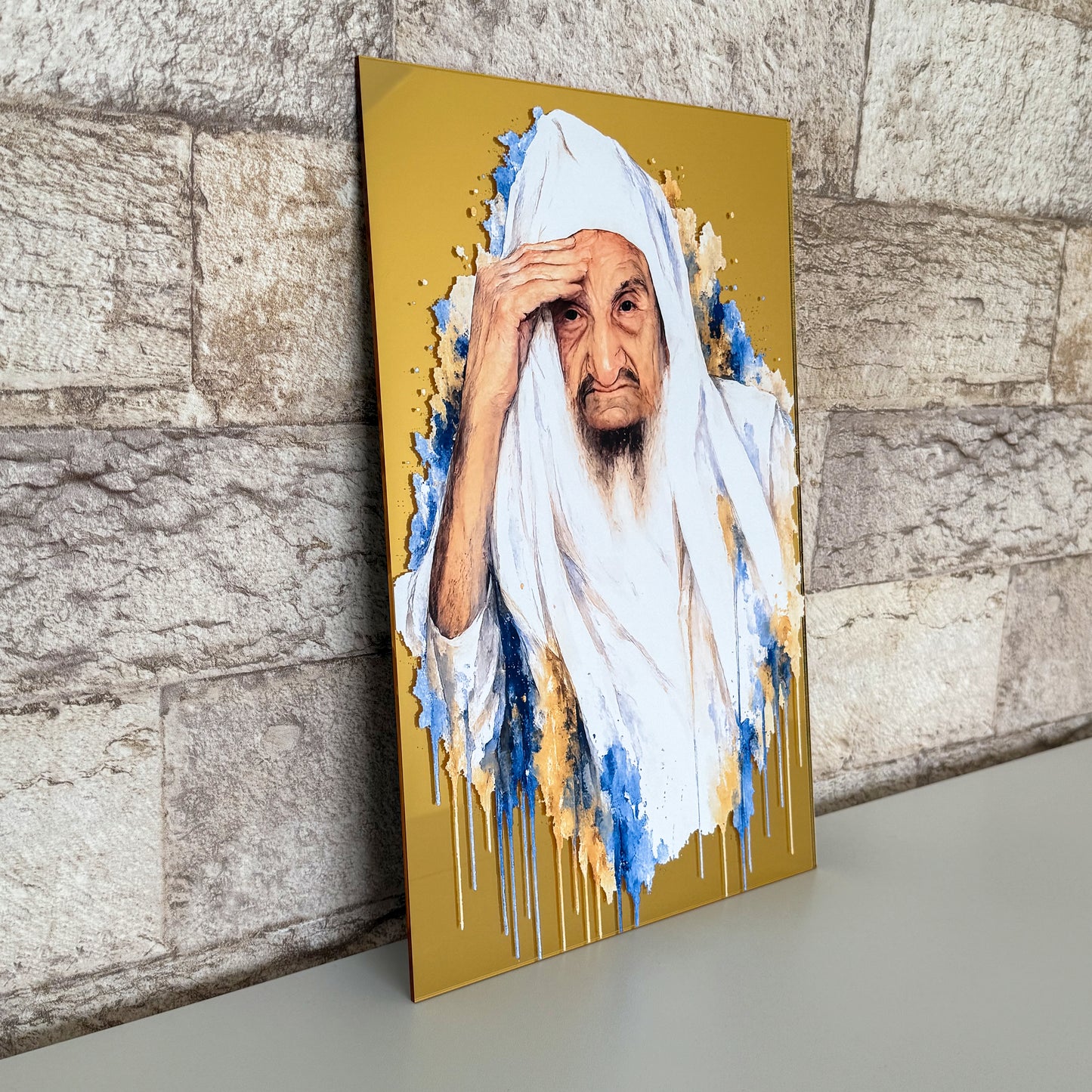 Rabbi Portrait Collection- Gold Mirror