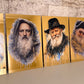 Rabbi Portrait Collection- Gold Mirror