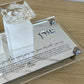 Personalized Crystal Shabbat Candle Set- Silver/Clear