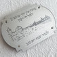 Personalized Shabbat Challah Board- Silver Jerusalem