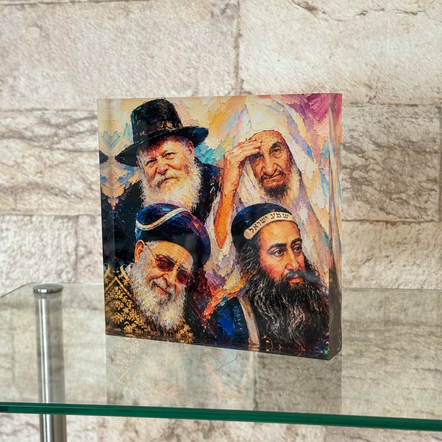 Four Great Rabbis Acrylic Block