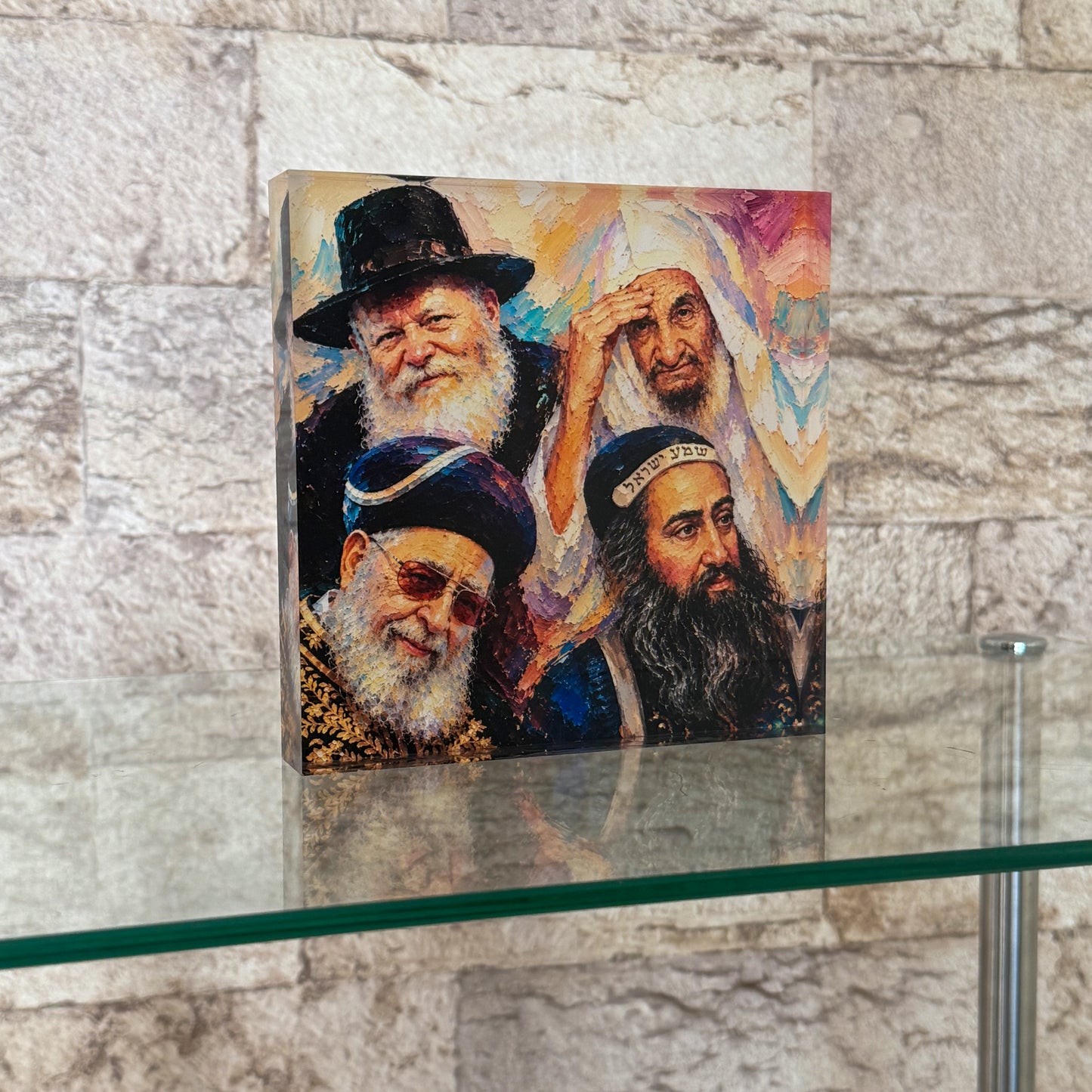 Four Great Rabbis Acrylic Block