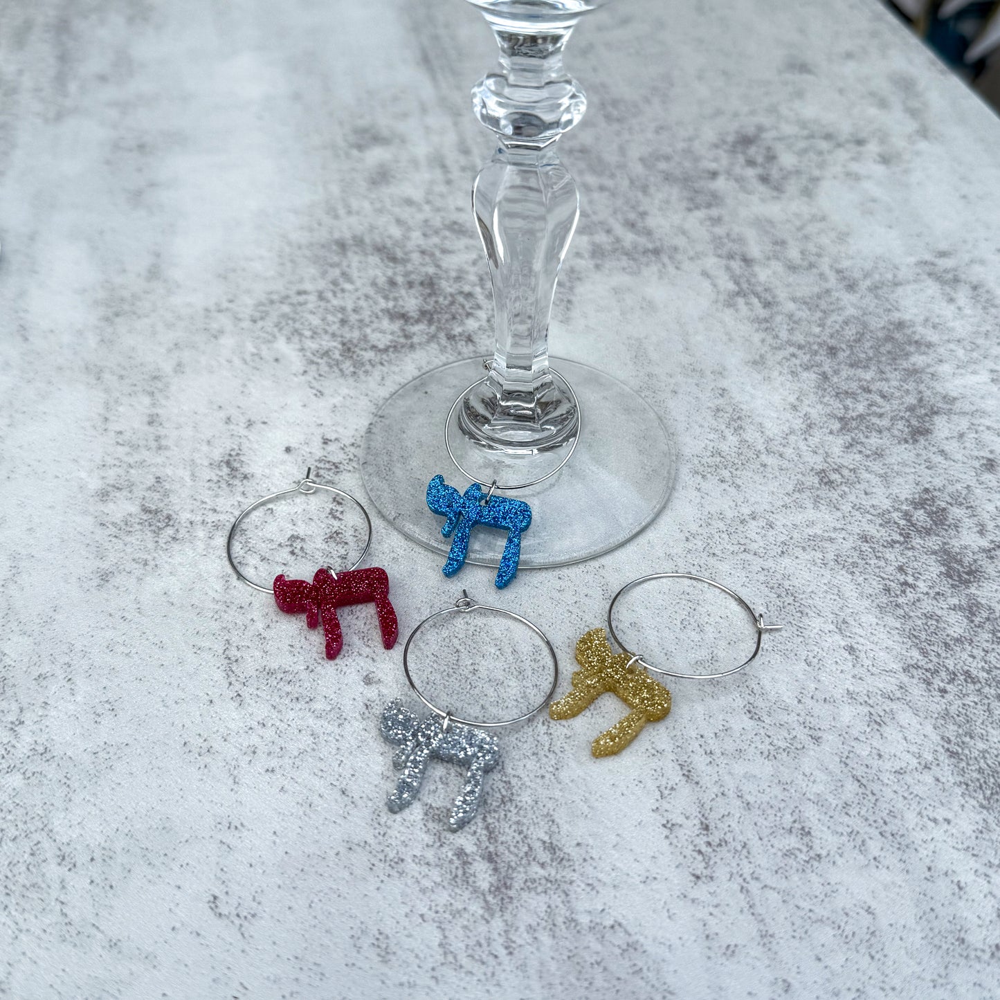 Chai Wine Charms (Set of 4)