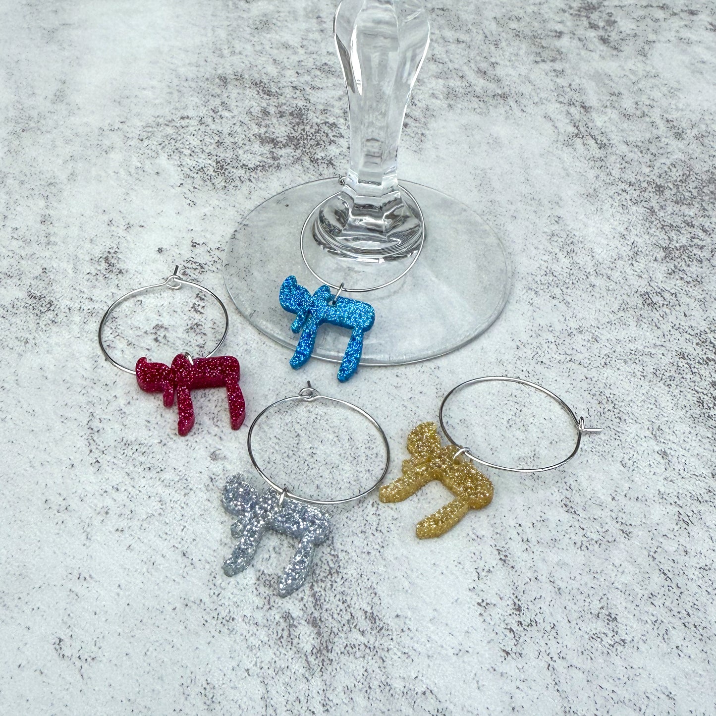 Chai Wine Charms (Set of 4)