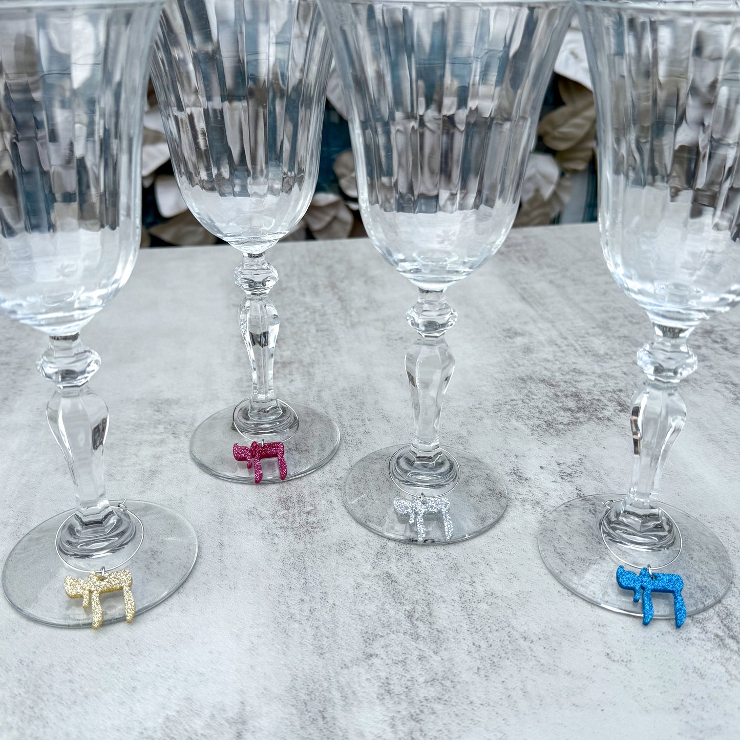 Chai Wine Charms (Set of 4)