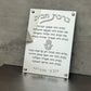 Personalized Silver Mirror Birkat Habyit Plaque