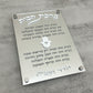 Personalized Silver Mirror Birkat Habyit Plaque