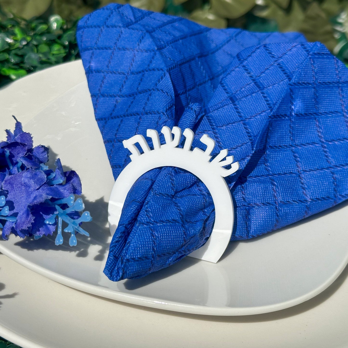 Acrylic Shavuot Napkin Ring