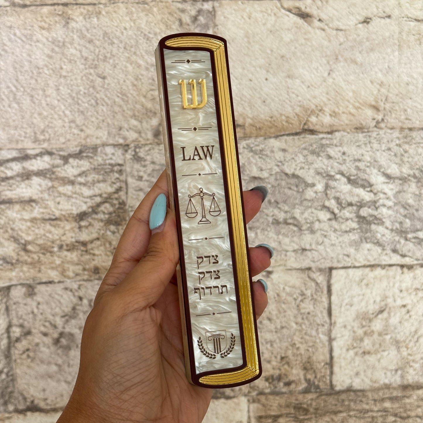 Law Book Mezuzah for Lawyers