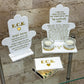 White/Gold Hamsa Judaica Set – Birkat Habayit, Shabbat Candles & Matching Matches Box