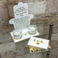 White/Gold Hamsa Judaica Set – Shabbat Candles & Matching Matches Box