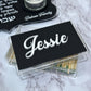 Personalized Black Matte Shabbat Candle Set