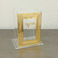 Personalized Acrylic Tzedaka Box - Gold