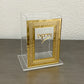 Personalized Acrylic Tzedaka Box - Gold