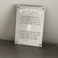 Personalized Silver Mirror Birkat Habyit Plaque