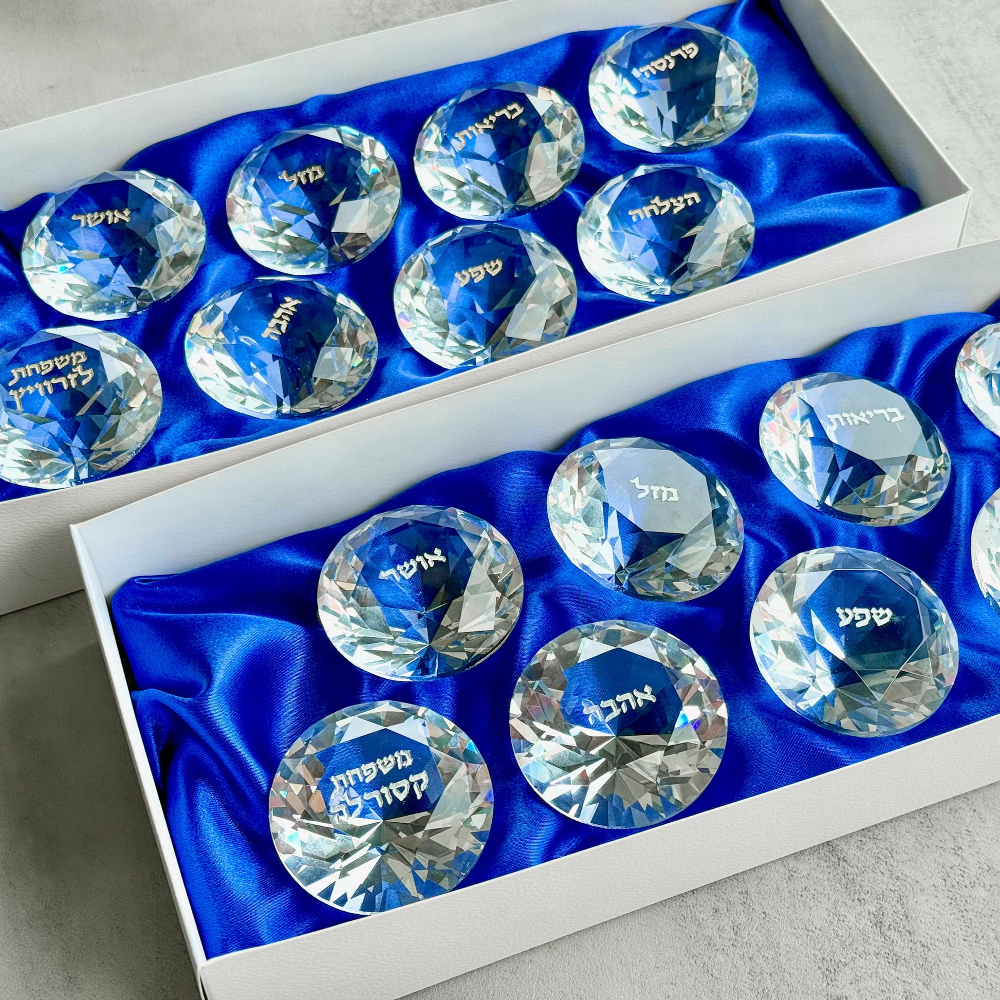 Set of 8 Blessing Crystal Diamonds